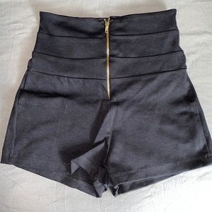 Black high waisted shorts